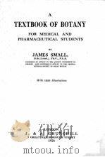 A TEXTBOOK OF BOTANY FOR MEDICAL AND PHARMACEUTICAL STUDENTS（1921 PDF版）
