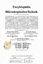 ENZYKLOPADIE DER MIKROSKOPISCHEN BAND II L-Z（1910 PDF版）