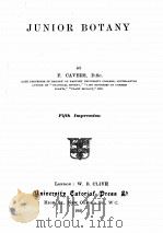 JUNIOR BOTANY   1921  PDF电子版封面    F. CAVERS 