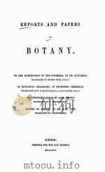 REPORTS AND PAPERS ON BOTANY（ PDF版）