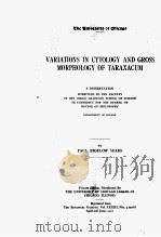 VARIATIONS IN CYTOLOGY AND GROSS MORPHOLOGY OF TARAXACUM（ PDF版）