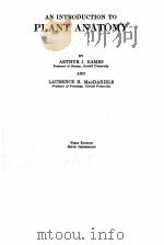 AN INTRODUCTION TO PLANT ANATOMY FIRST EDITION（1925 PDF版）