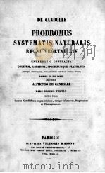 PRODROMUS SYSTEMATIS NATURALIS REGNI VEGETABILIS PARS XIII     PDF电子版封面    ENUMERATIO CONTRACTA 