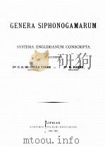 GENERA SIPHONOGAMARUM AD SYSTEMA ENGLERIANUM CONSCRIPTA AB AUCTORIBUS     PDF电子版封面    C.G. DE DALLA TORRE AND H. HAR 