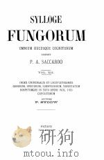SYLLOGE FUNGORUM OMNIUM HUCUSQUE COGNITORUM VOLUME XII   1897  PDF电子版封面    P.A. SACCARDO 