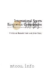 International Sports Economics Comparisons     PDF电子版封面  0275980324   