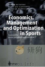 Economics，Management and Optimization in Sports（ PDF版）