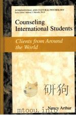 Counseling International Students Clients from Around the World     PDF电子版封面  0306480697   