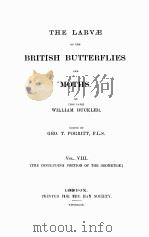 THE LARVAE OF THE BRITISH BUTTERFLIES AND MOTHS VOLUME VIII     PDF电子版封面     