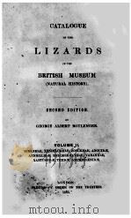 CATALOGUE OF THE LIZARDS IN THE BRITISH MUSEUM SECOND EDITION VOLUME II   1885  PDF电子版封面     