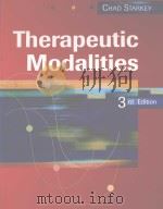 Therapeutic Modalities Thrid edition     PDF电子版封面  0803611404  Chad Starkey 