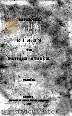 CATALOGUE OF THE BIRDS IN THE BRITISH MUSEUM VOLUME XX（1891 PDF版）