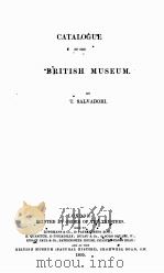 CATALOGUE OF THE BIRDS IN THE BRITISH MUSEUM VOLUME XXVII   1895  PDF电子版封面     