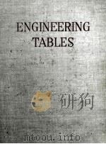 ENGINEERING TABLES FIRST EDITION   1956  PDF电子版封面    JESSE HUCKERT 