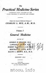 THE PRACTICAL MEDICINE SERIES VOLUME I GENERAL MEDICINE（1922 PDF版）