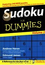 Sudoku for dummies Volume 2     PDF电子版封面    Andrew Heron and Edmund James 