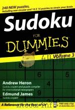 Sudoku for Dummies Volume 3     PDF电子版封面  9780470026670  Andrew Heron and Edmund James 