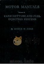MOTOR MANUALS Volume 2 CARBURETTORS AND FUEL INJECTION SYSTEMS（ PDF版）