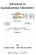 ADVANCES IN CARBOHYDRATE CHEMISTRY VOLUME 15（1960 PDF版）