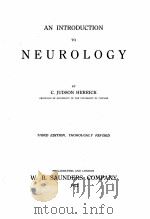 AN INTRODUCTION TO NEUROLOGY THIRD EDITION（1922 PDF版）
