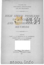 HUGH SPEED PROBLEMS OF AIRCRAFT AND EXPERIMENTAL METHODS（ PDF版）