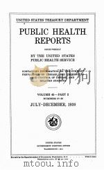 PUBLIC HEALTH REPORTS VOLUME 45 PART 2（1931 PDF版）