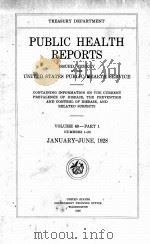 PUBLIC HEALTH REPORTS VOLUME 43 PART 1（1928 PDF版）