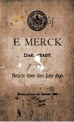 E. MERCK 1896-1899     PDF电子版封面     