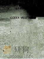 CODEX VEGETABILIS     PDF电子版封面    E.F. STEINMENTZ 