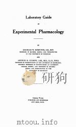 LABORATORY GUIDE IN EXPERIMENTAL PHARMACOLOGY（1925 PDF版）