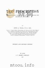 THE PRESCRIPTION   1917  PDF电子版封面    OTTO A. WALL 