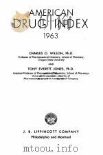 AMERICAN DRUG INES 1963   1963  PDF电子版封面    CHARLES O. WILSON AND TONY EVE 