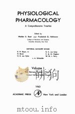 PHYSIOLOGICAL PHARMACOLOGY VOLUME I（1963 PDF版）