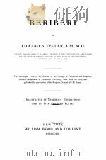 BERIBERI   1913  PDF电子版封面    EDWARD B. VEDDER 
