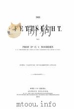 DIE FETTSUCHT   1910  PDF电子版封面    C.V NOORDEN 