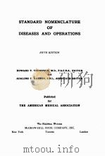 standard nomenclature of diseases and operations fifth edition P964     PDF电子版封面     