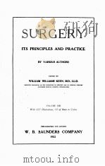 SURGERY ITS PRINCIPLES AND PRACTICE VOLUME VIII（1922 PDF版）