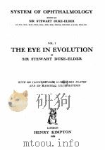THE EYE IN EVOLUTION VOLUME I   1958  PDF电子版封面     