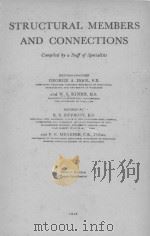 STRUCTURAL MEMBERS AND CONNECTIONS SECOND EDITION   1946  PDF电子版封面     