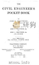THE CIVIL ENGINEER‘S POCKET-BOOK   1916  PDF电子版封面    JOHN C. TRAUTWINE 