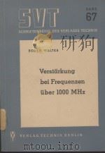 VERSTARKUNG BEI FREQUENZEN UBER 1000 MHZ   1952  PDF电子版封面     