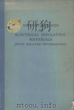 ASTM STANDARDS ON ELECTRICAL INSULATING MATERIALS（1957 PDF版）
