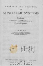 ANALYSIS AND CONTROL OF NONLINEAR SYSTEMS（1958 PDF版）