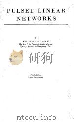 PULSED LINEAR NETWORKS FIRST EDITION     PDF电子版封面    ERNEST FRANK 