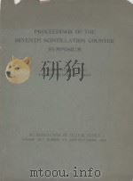 PROCEEDINGS OF THE SEVENTH SCINTILLATION COUNTER SYMPOSIUM   1960  PDF电子版封面     