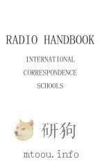 RADIO HANDBOOK   1926  PDF电子版封面     