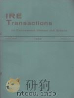 IRE TRANSACTIONS ON ENGINEERING WRITING AND SPEECH VOLUME EWS-2 1959 NUMBERS 1-3   1959  PDF电子版封面     