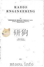 RADIO ENGINEERING FIRST EDITION   1932  PDF电子版封面     