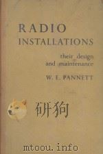 RADIO INSTALLATIONS THEIR DESIGN AND MAINTENANCE（1951 PDF版）