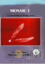 MOSAIC I A CONTENT BASED WRITING BOOK     PDF电子版封面    MEREDITH PIKE BAKY 